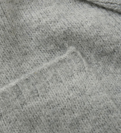 Creamie Cardigan - Prjónað - Langt - Light Grey Melange