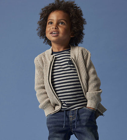 Name It Cardigan - Stickad - NmmNorman - Islands fossil