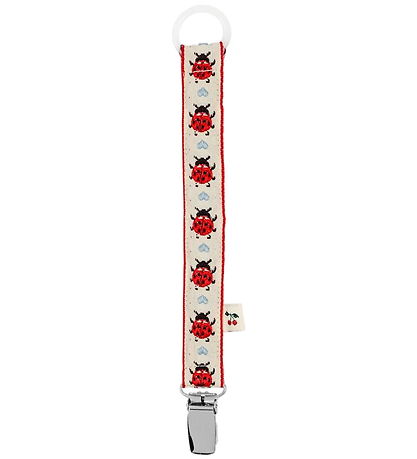 Konges Sløjd Pacifier Clip - Vintage - Ladybug