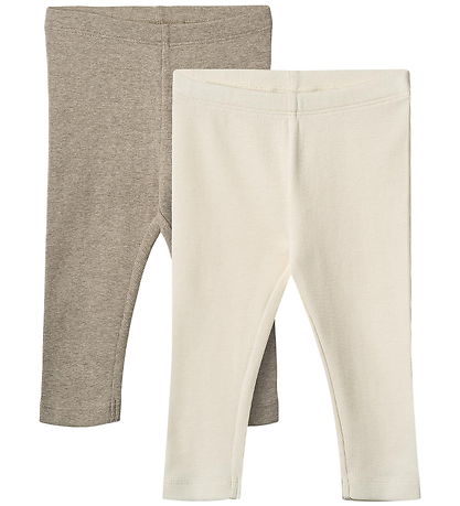 Wheat Leggings - Rib - 2er-Pack - Jules - Gravel Melange