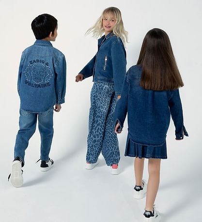 Zadig & Voltaire Jeans - Denim Blue m. Leopardprint