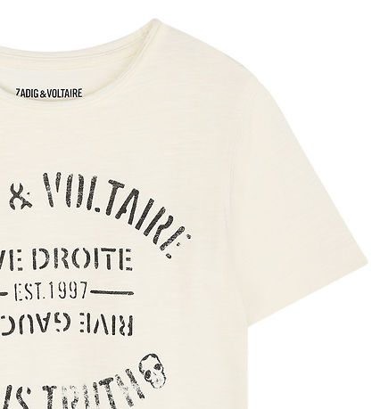 Zadig & Voltaire T-shirt - Off White w. Print