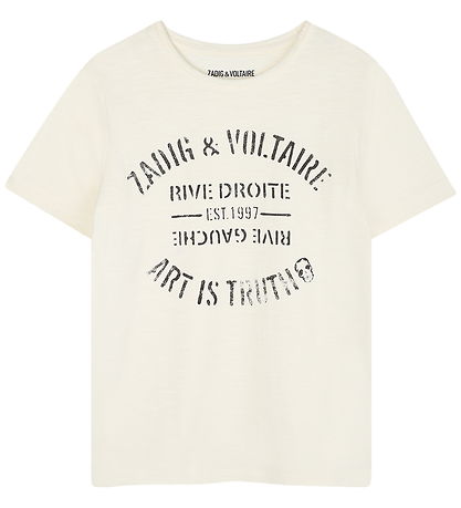 Zadig & Voltaire T-shirt - Off White w. Print