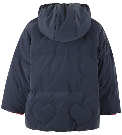 Billieblush Puffer Jacket - Navy/Pink