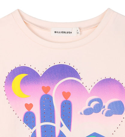 Billieblush Tröja - Rosa Mod m. Paljetter