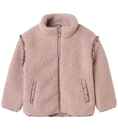 Name It Fleece Jacket - Teddy - NmfMinna - Violet Ice