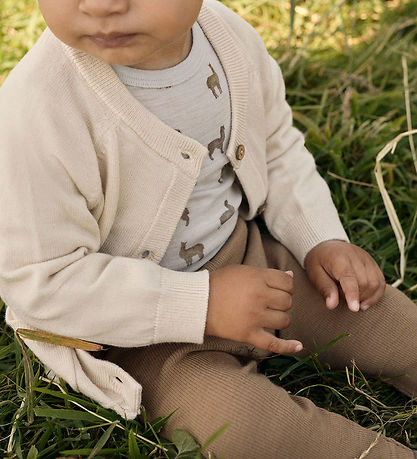 Lil' Atelier Leggings - ull - Rib - NbnNoel - Tígrisauga