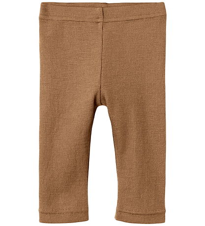 Lil' Atelier Leggings - ull - Rib - NbnNoel - Tígrisauga