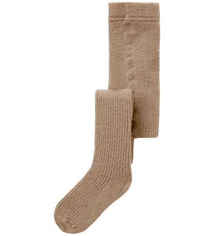 Lil' Atelier Tights - Rib - NbnRakel - Tigers Eye/MELANGE