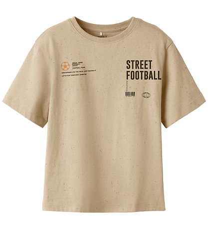 Name It T-shirt - NkmNord - Iceland Fossil w. Print
