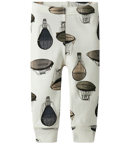 Name It Leggings - Ull - NbmWillitus - Snow White/Air Ballong