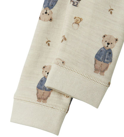 Name It Leggings - Wool - NbnWup - Peyote Melange/Bear