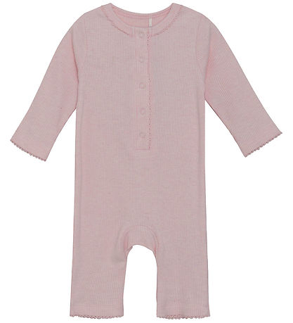Fixoni Jumpsuit - Rib - Pale Mauve Melange