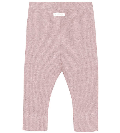 Fixoni Leggings - Rib - Pale Mauve Blandað