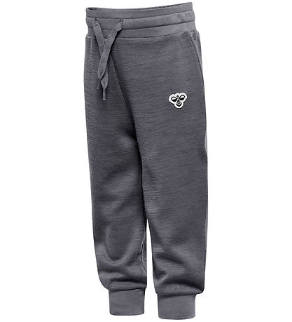 Hummel Byxor - HmlMini - Ull - Mörkgråmelerad