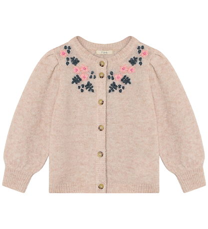Fliink Cardigan - Prjónað - Ull/Nælon - Star - Peach Þeytingur