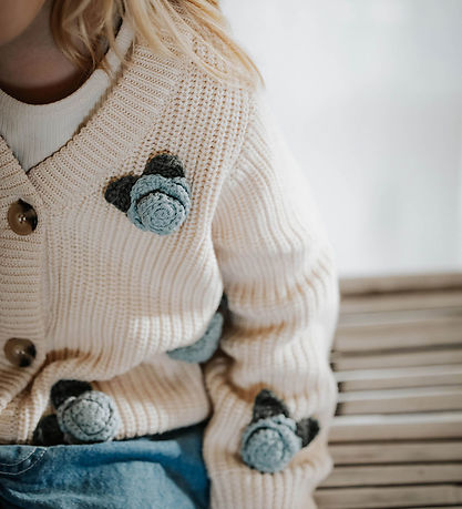 Fliink Cardigan - Knitted - Cool Flower - Sandshell
