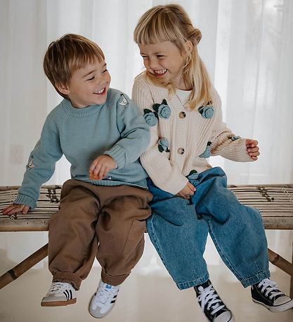 Fliink Cardigan - Knitted - Cool Flower - Sandshell