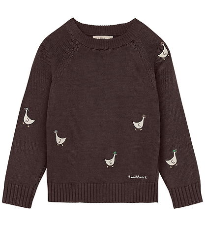 Fliink Blouse - Knitted - Mahdi - Coffee Bean