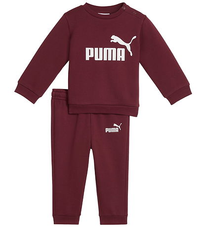 Puma Sweat Set - Minicats ESS Crew - Ruby Shimmer