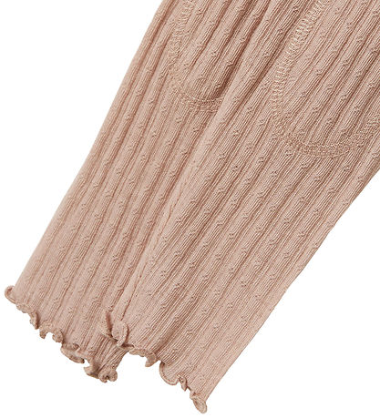 Name It Leggings - Wol/Zijde - Rib - NmfWossa - Shadow Grijs