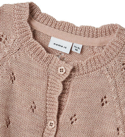 Name It Cardigan - Wool - Knitted - NmfWrilla - Shadow Gray