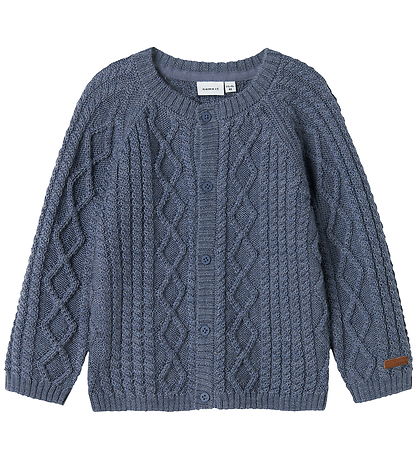 Name It Cardigan - Wool - Knitted - NmmWrilla - Folkstone Grey