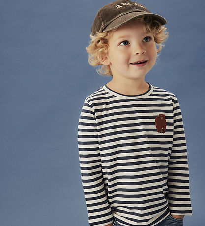 Name It Bluse - NmmNitu - Mood Indigo m. Streifen