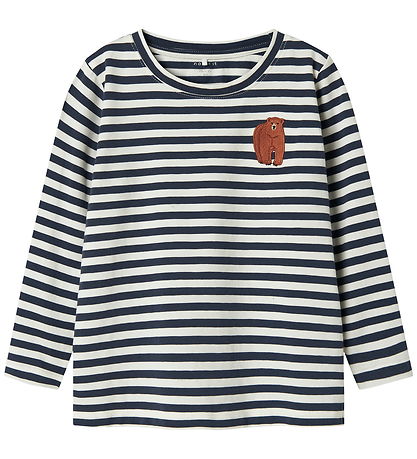 Name It Bluse - NmmNitu - Mood Indigo m. Streifen