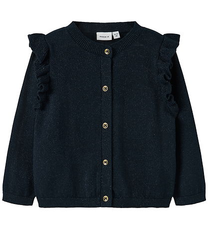 Name It Cardigan - Nei - Prjónað - NmfAbinne - Blátt M. Glitter