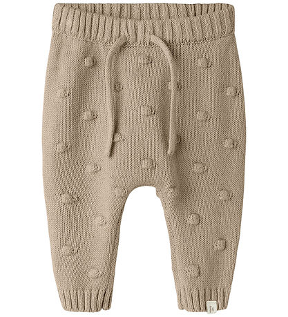 Lil' Atelier Byxor - Stickad - NbnGable - Oxford Tan