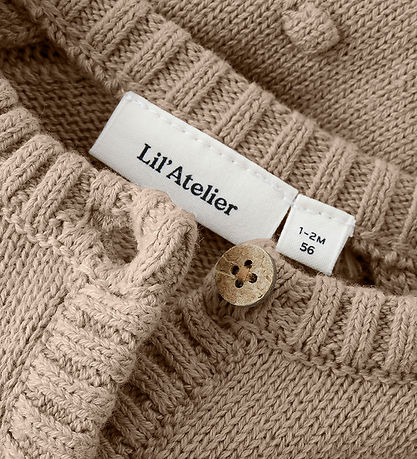Lil' Atelier Cardigan - Prjónað - NbfEmlen - Oxford Tan