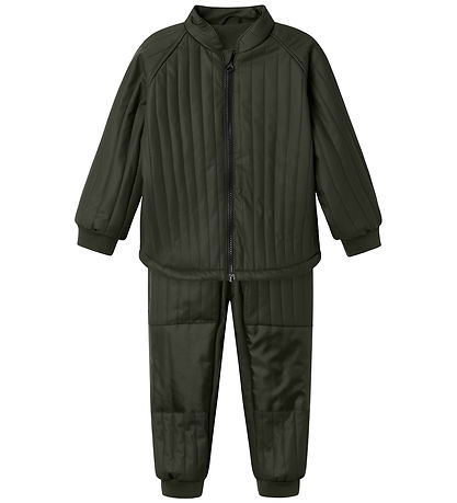 Name It Thermokleidung m. Fleece - PU - NmmMud - Rosine