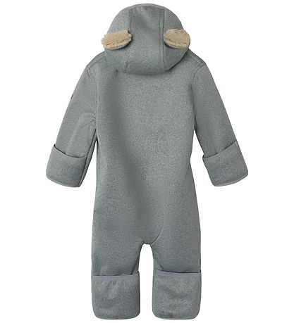 Name It Softshell föt M. Flís - NbnMada08 - Grey Melange M. Ø