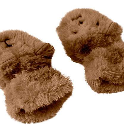 Name It Set - Beanie/Mittens - Teddy - NbnMatuta - Toasted Cocon