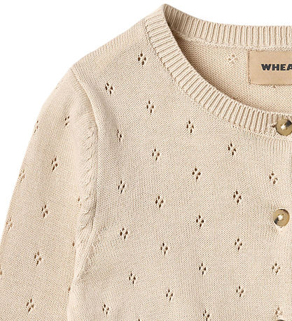 Wheat Cardigan - Prjónað - Maia - Off White M. Mynsturprjón