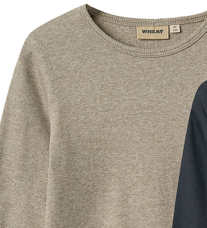 Wheat Bluse - Rib - 2er-Pack - Leibhöhe - Navy/Beige