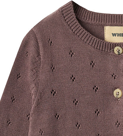 Wheat Cardigan - Prjónað - Maia - Plum