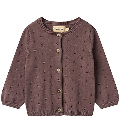 Wheat Cardigan - Prjónað - Maia - Plum