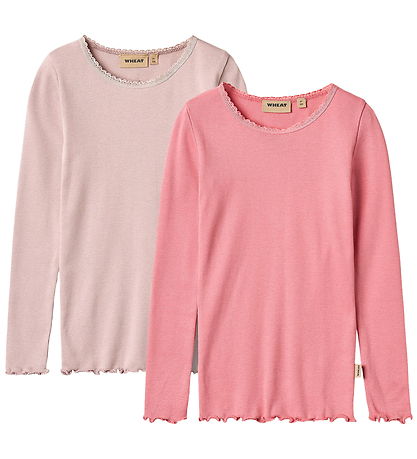 Wheat Bluse - Rib - 2er-Pack - Reese - Soft Lilac