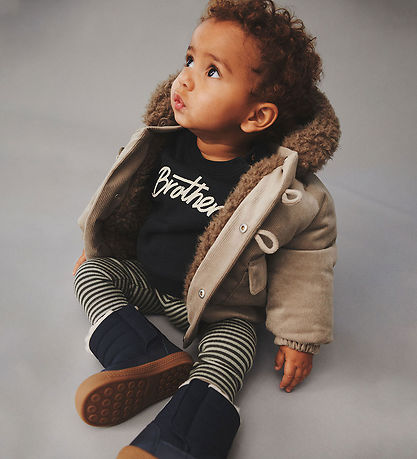 Wheat Leggings - Rib - Jules - Vinter Forest Stripe