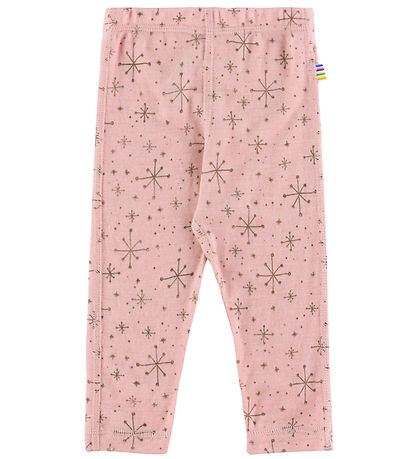 Joha Leggings - ull - Bleikt M. Stjörnur