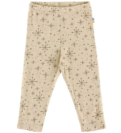 Joha Leggings - Wool - Beige w. Stars