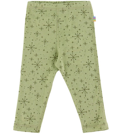 Joha Leggings - Ull - Ljus Olive m. Stjärnor