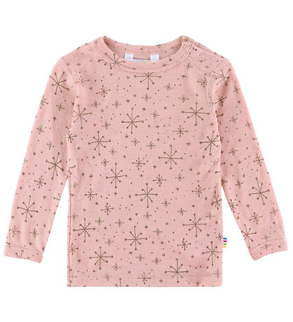 Joha Bluse - Wolle - Rosa m. Sternen