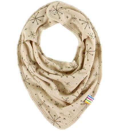 Joha Teething Bib - Wool - Beige w. Stars