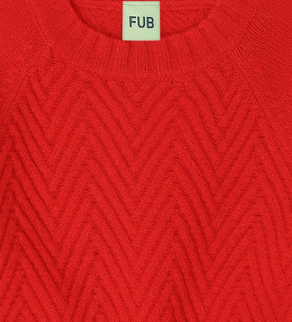 FUB Blouse - Knitted - Wool - Signal Red