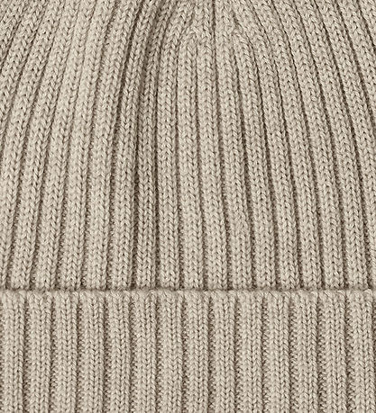 FUB Beanie - Knitted - Wool - Rib - Oat Melange