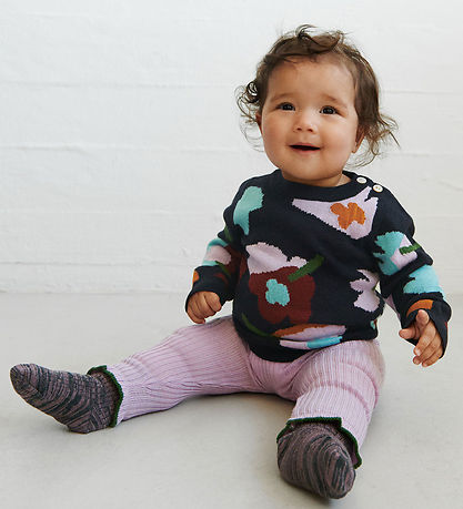FUB Leggings - Rib - Knitted - Wool - Iris