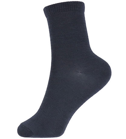 Name It Socks - 2-Pack - Wool/Cotton - NkmWak - Dark Grey Melan